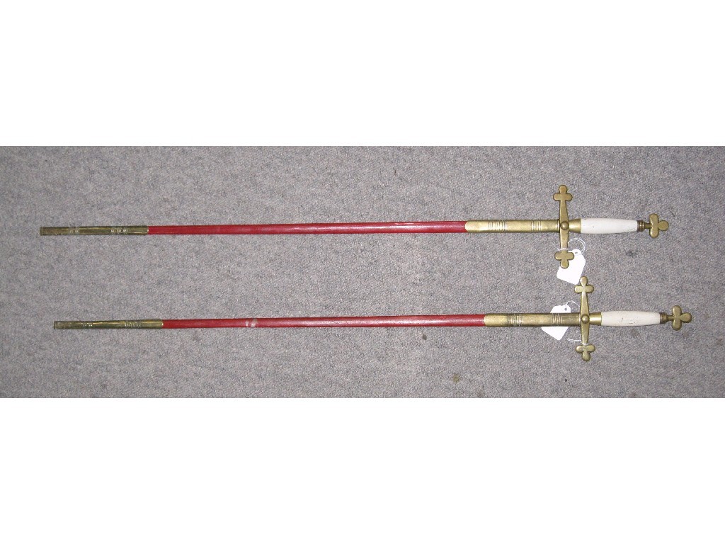 Appraisal: Pair of ceremonial swords