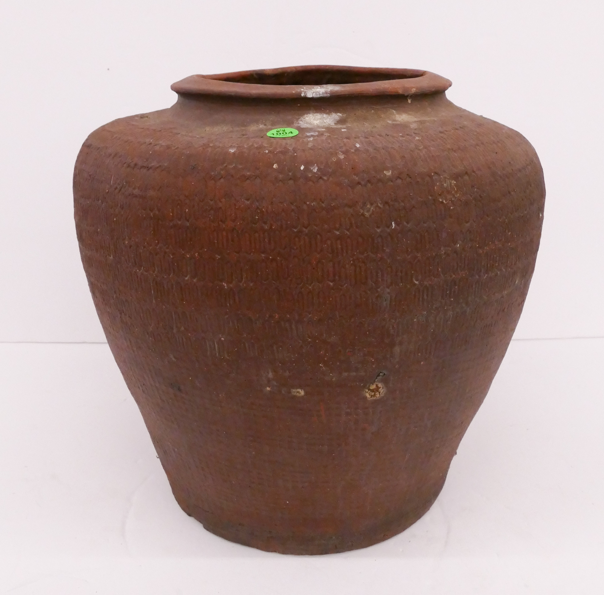 Appraisal: Meiji Japanese Red Provincial Jar- ''