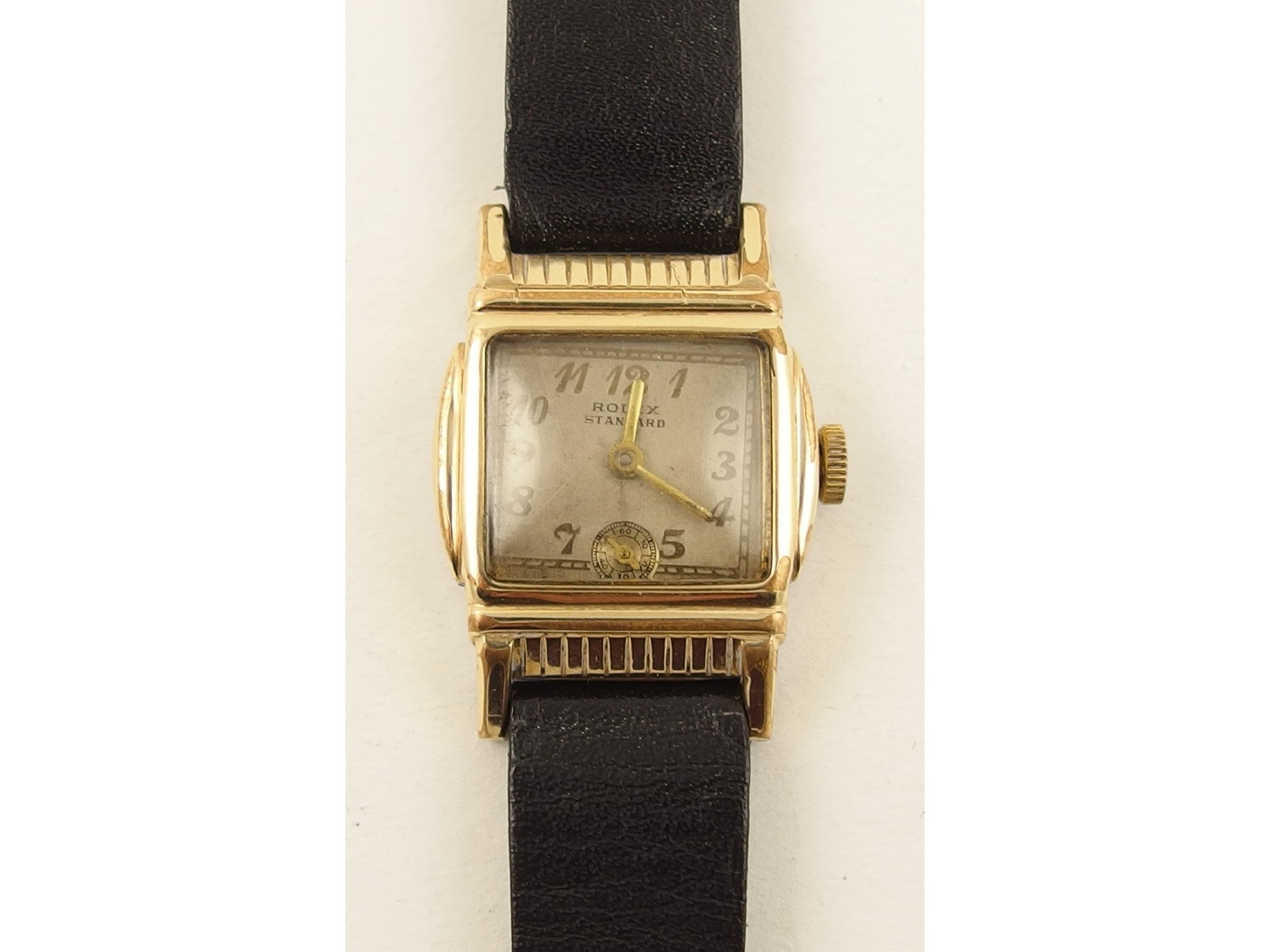 Appraisal: A ladies Vintage gold plated watch the dial marked Rolex