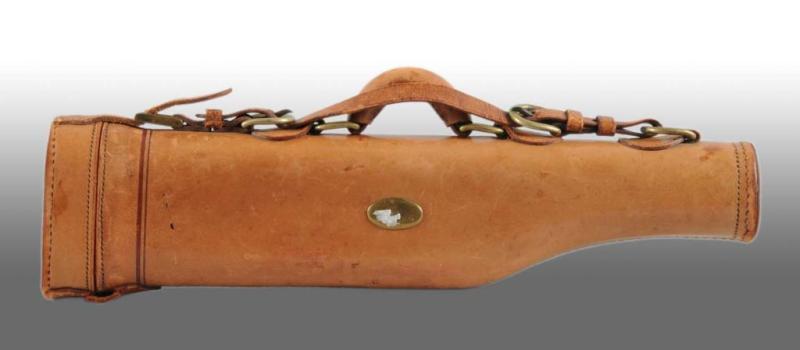 Appraisal: Early Leather Salesman Sample Moose Brand Gun Case Description Circa