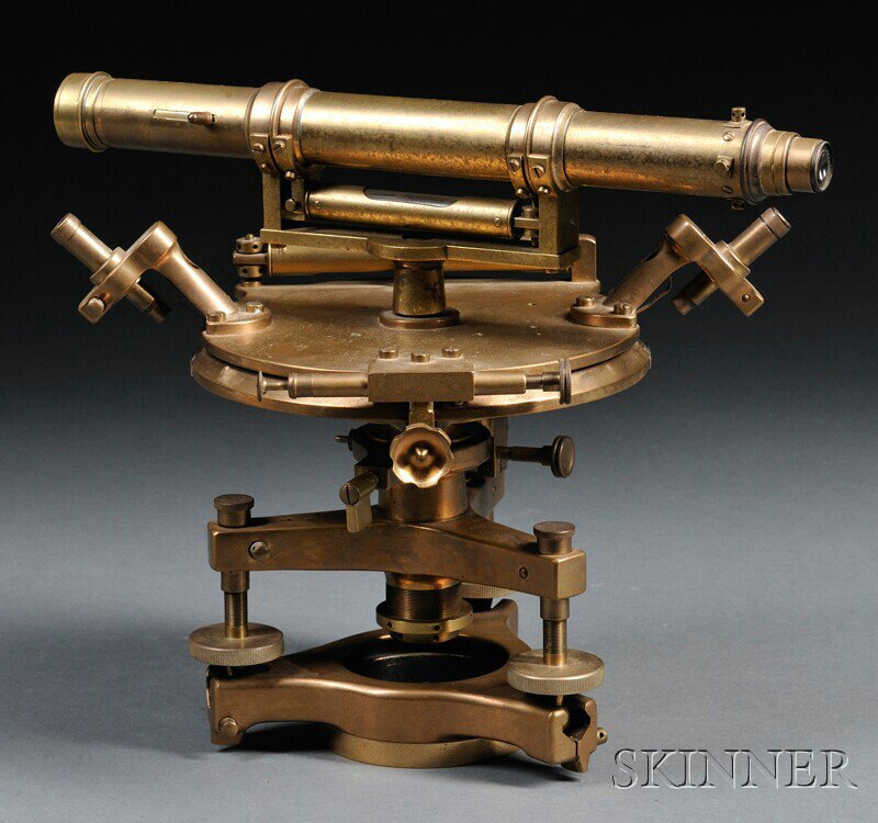 Appraisal: Cook Troughton Simms Brass Surveyor's Transit London and New York