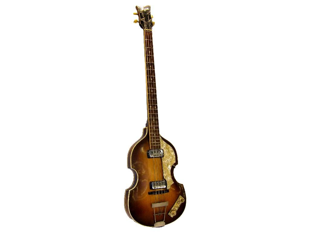 Appraisal: Hofner Violin Bass circa serial no pot no the rosewood