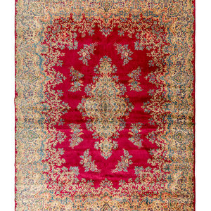 Appraisal: A Dergazine Wool Rug Mid- th Century feet inches x