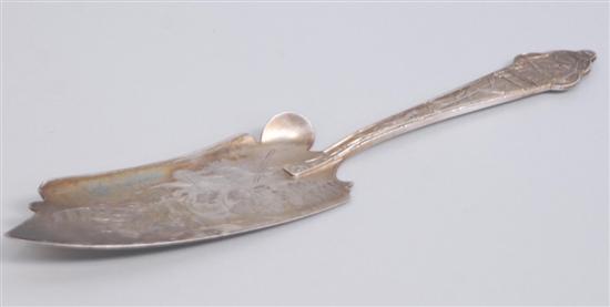 Appraisal: A MERMOD JACCARD CO STERLING SILVER FISH SERVER In a