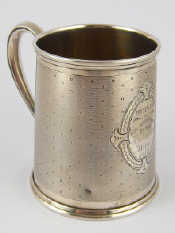 Appraisal: Military Interest A rare Maltese standard silver mug presented to