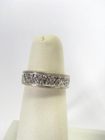 Appraisal: Lady's K White Gold Diamond Anniversary Band approximately ct total