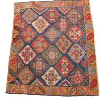 Appraisal: An Antique Kurdish Carpet ca Late th Century An antique