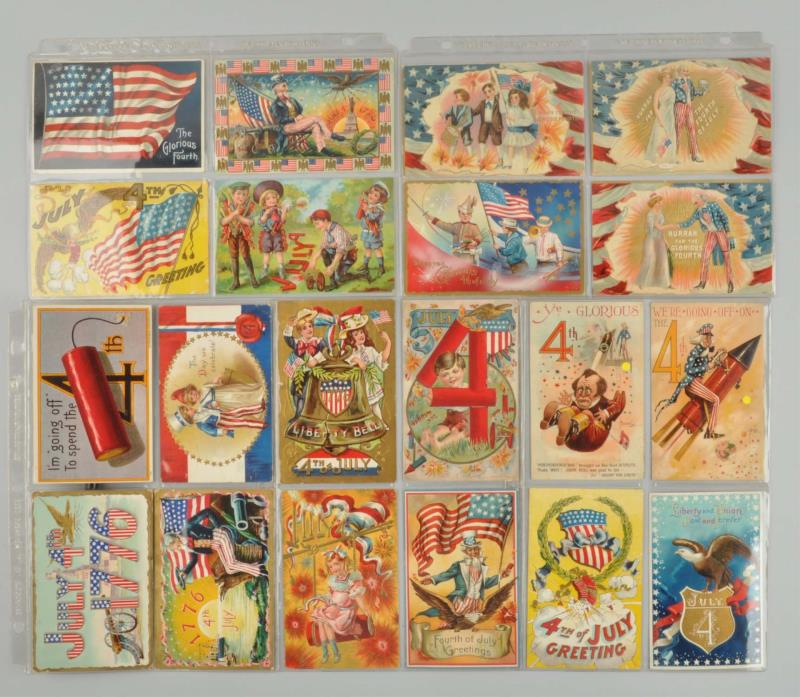 Appraisal: Lot Of th Of July Postcards A very nice group