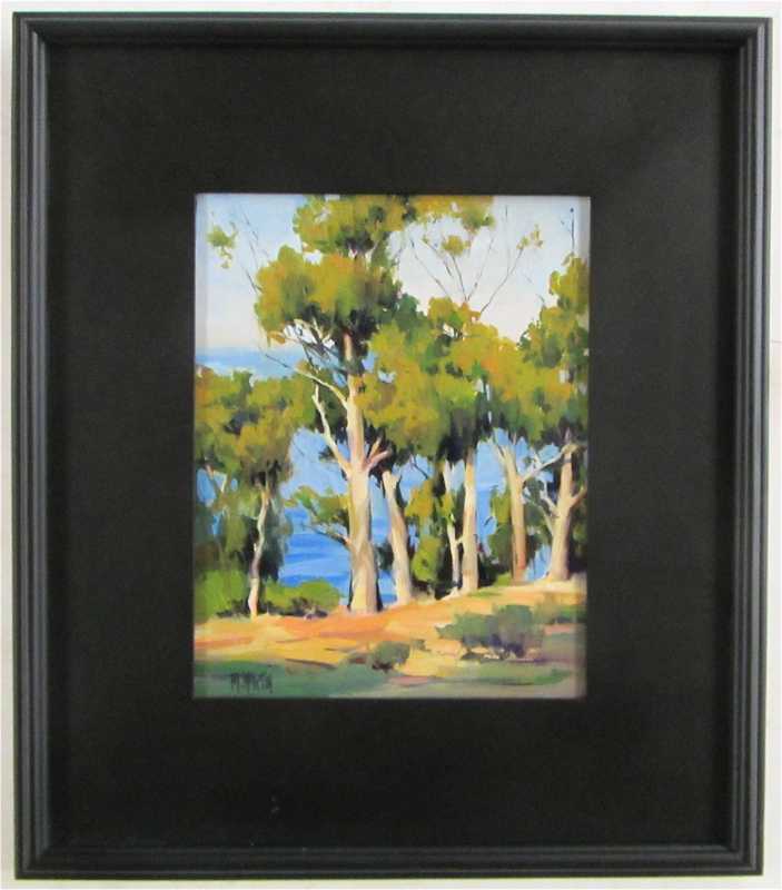 Appraisal: MARIE MARTIN OIL ON CANVAS California Oregon born Laguna Eucalyptus