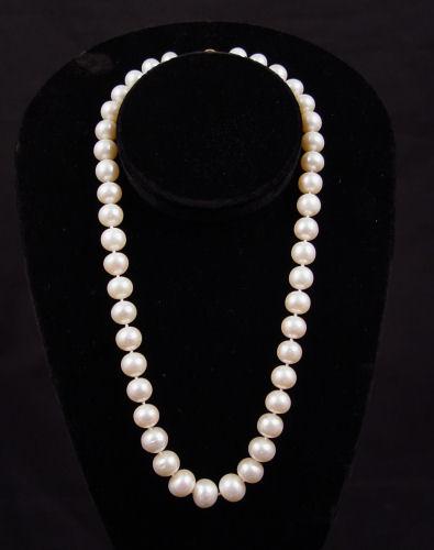 Appraisal: '' STRAND OF MM FRESHWATER CULTURED PEARLS '' strand of