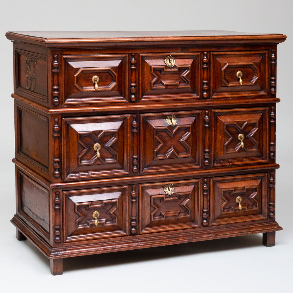 Appraisal: Queen Anne Oak Chest x x in Dimension Condition Expected