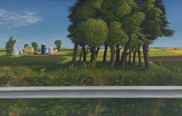 Appraisal: WILLIAM BARRON AMERICAN CONTEMPORARY x Sunday Afternoon Drive Oil on