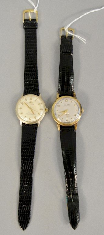 Appraisal: Two piece lot to include LeCoultre mens vintage wristwatch with