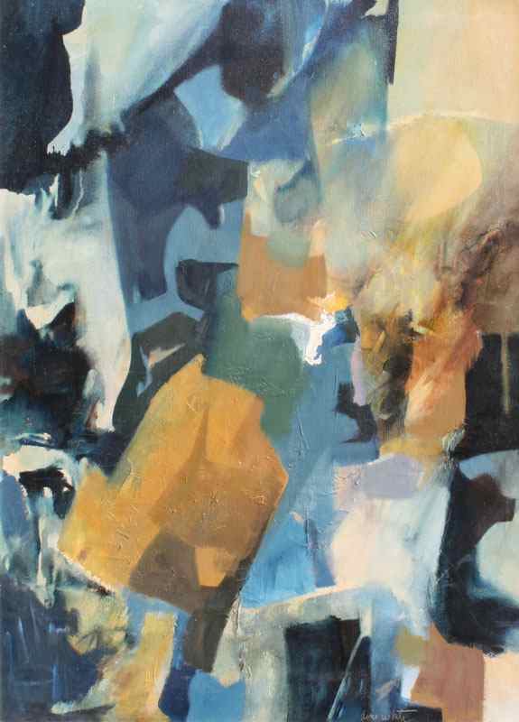 Appraisal: WHITE Doris American - Abstract Composition OIL Canvas '' x