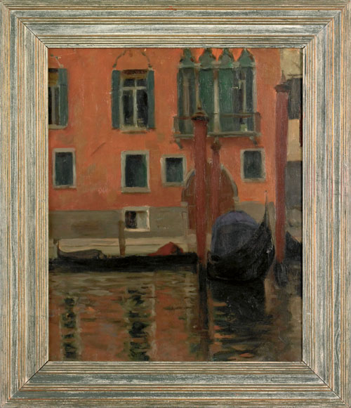 Appraisal: Eugene Lawrence Vail American French - oil on canvas Venetian