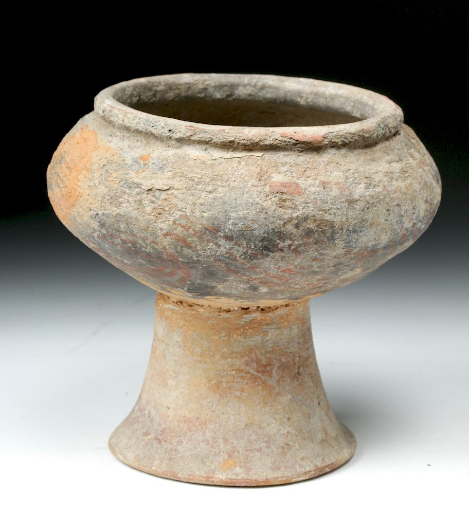 Appraisal: Ban Chiang Terracotta Pedestal Bowl Originally Listed At Southeast Asia