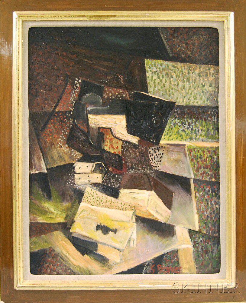 Appraisal: After Georges Braque French - Abstract Bears signature G Braque