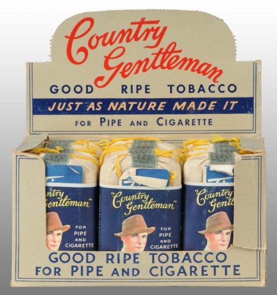 Appraisal: Country Gentleman Tobacco Display Box Description Includes full tobacco pouches