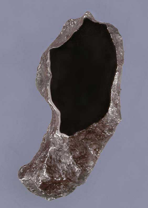 Appraisal: CHINGA - COMMA-SHAPED METEORITE WITH WINDOW Iron IVB - anomalous