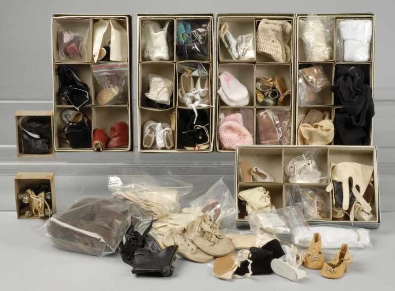 Appraisal: Large Lot of Doll Shoes Description pairs of doll shoes