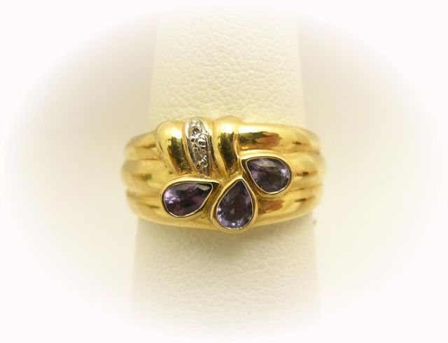 Appraisal: Lady's K Yellow Gold Cocktail Ring with ct Tanzanite and