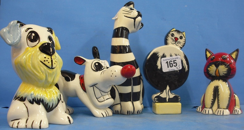 Appraisal: Collection of Various Lorna Bailey Cats Dogs