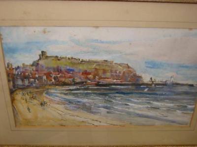 Appraisal: ROWLAND HENRY HILL - South Bay Scarborough signed watercolour and