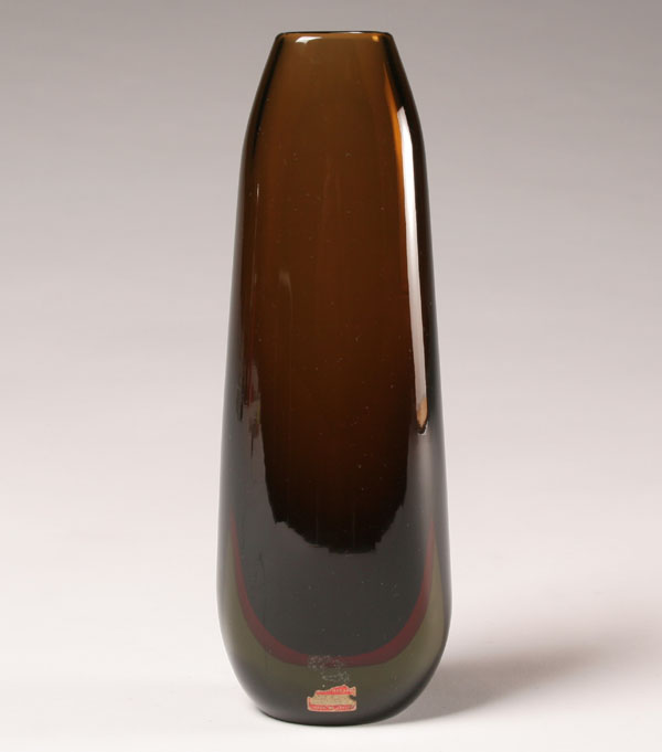 Appraisal: Seguso Vetri d'Arte Sommerso vase designed by Flavio Poli Sophisticated