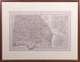 Appraisal: S Augustus Mitchell Country Map of the States o S