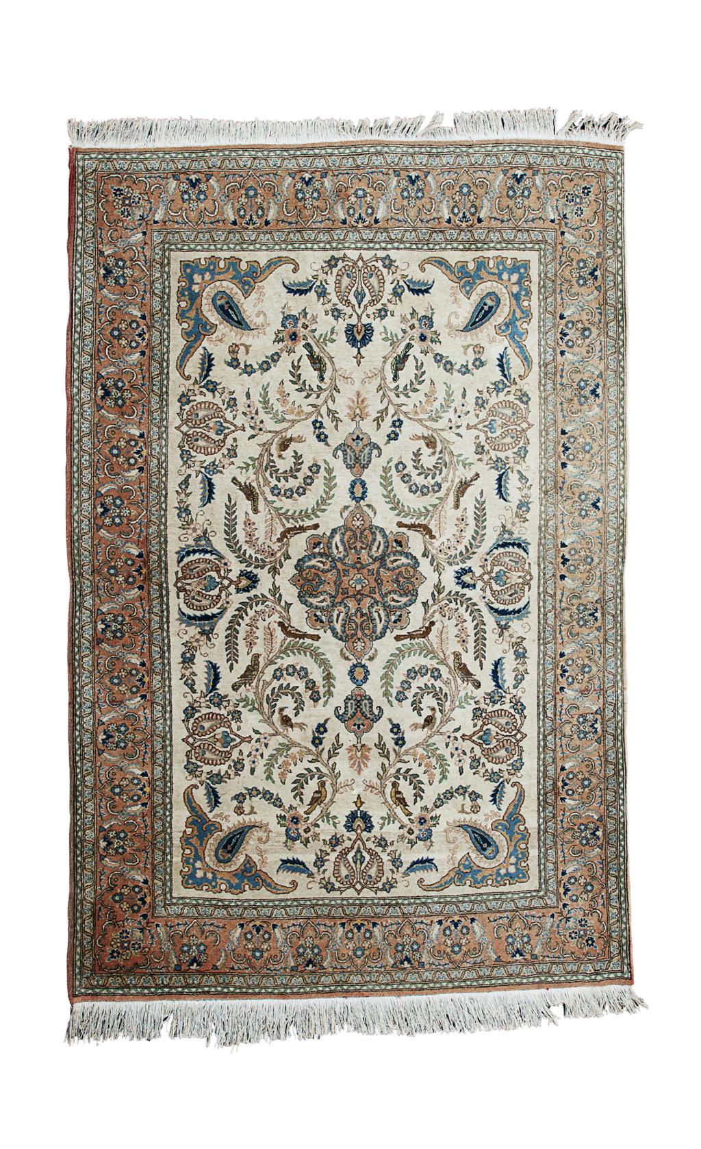 Appraisal: KASHAN RUG CENTRAL PERSIA TH CENTURY the cream field with