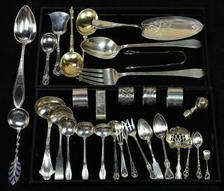 Appraisal: American sterling silver flatware group by Gorham Reed Barton Webster