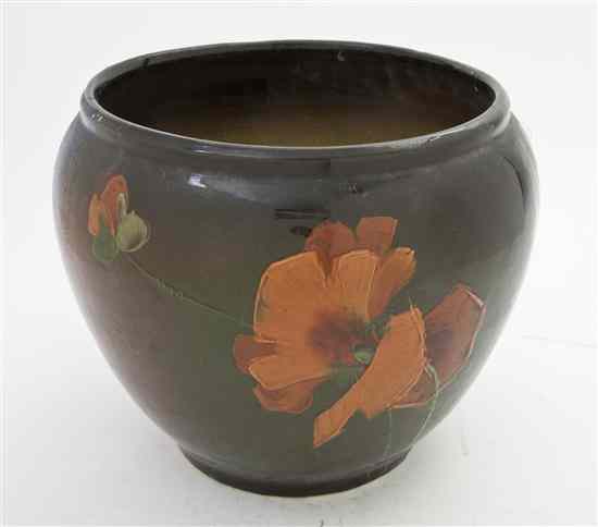 Appraisal: A Weller Louwelsa Pottery Jardiniere decorated with poppies on a