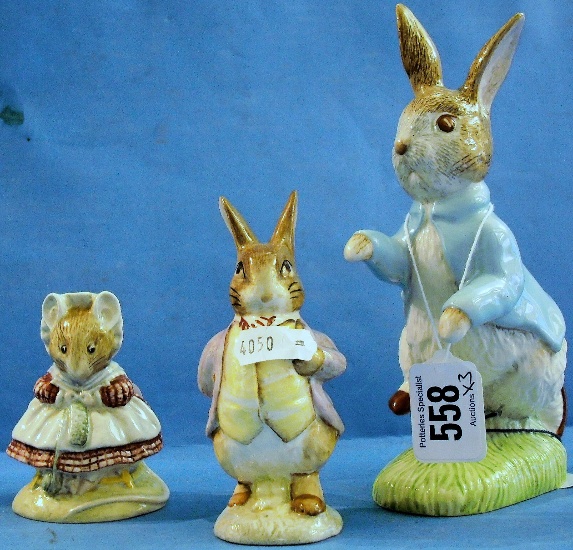 Appraisal: Beswick Beatrix Potter figures The Old Woman who lived in