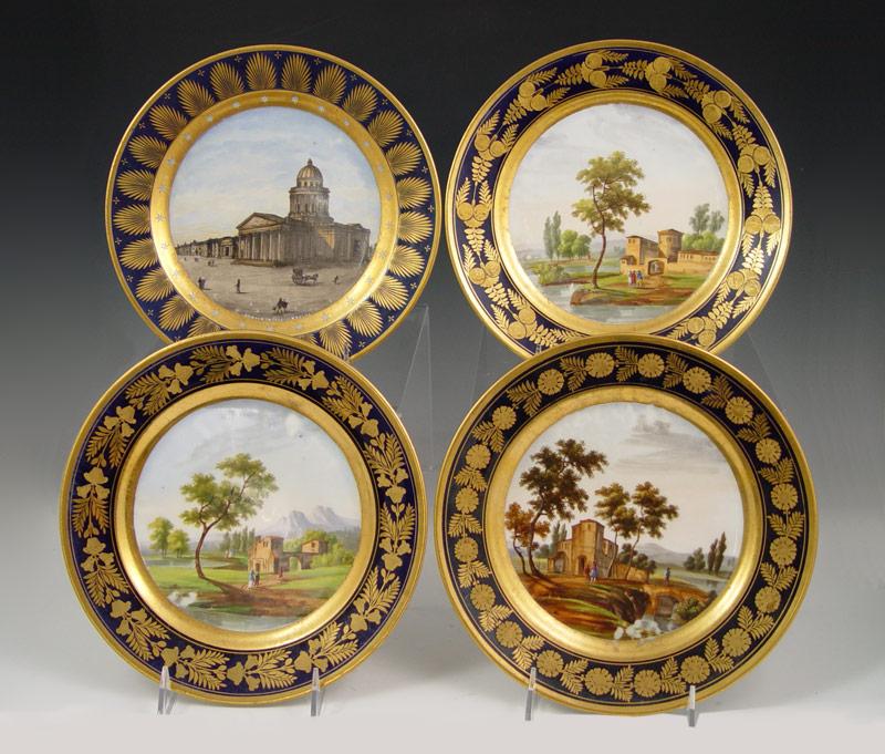 Appraisal: SET OF DARTE FRERES PARIS PORCELAIN CABINET PLATES Each with