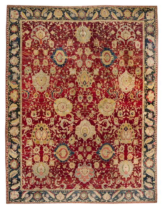 Appraisal: Sale Lot An Agra Wool Rug north india late th