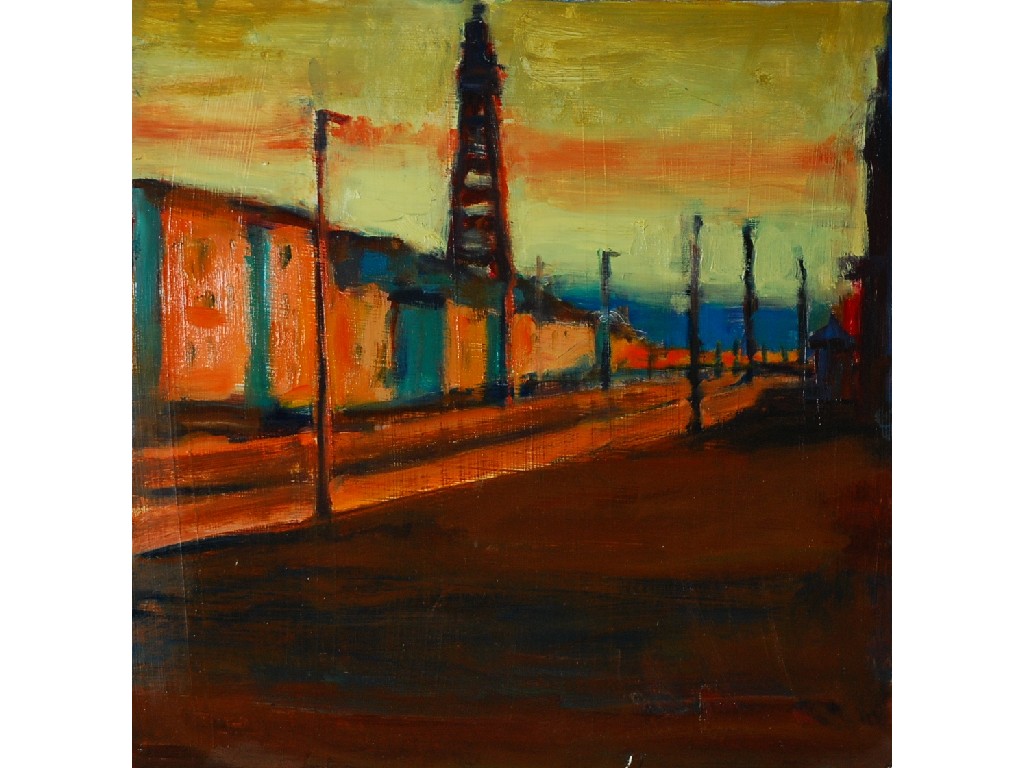 Appraisal: PAUL BASSINGTHWAITE b OIL ON BOARD Last Night Blackpool x