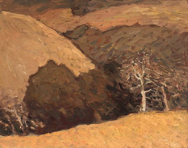 Appraisal: Russell Chatham American born Oak and sycamores Carmel Valley signed