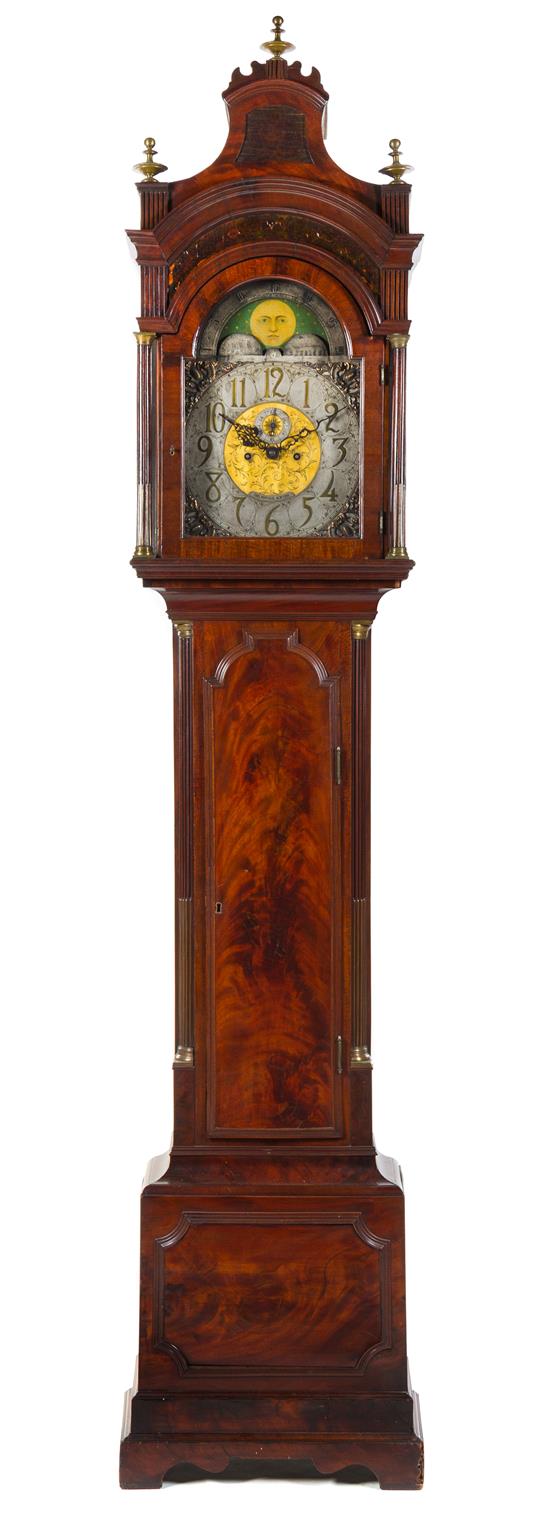 Appraisal: Sale Lot An American Mahogany Tall Case Clock charles korfhage