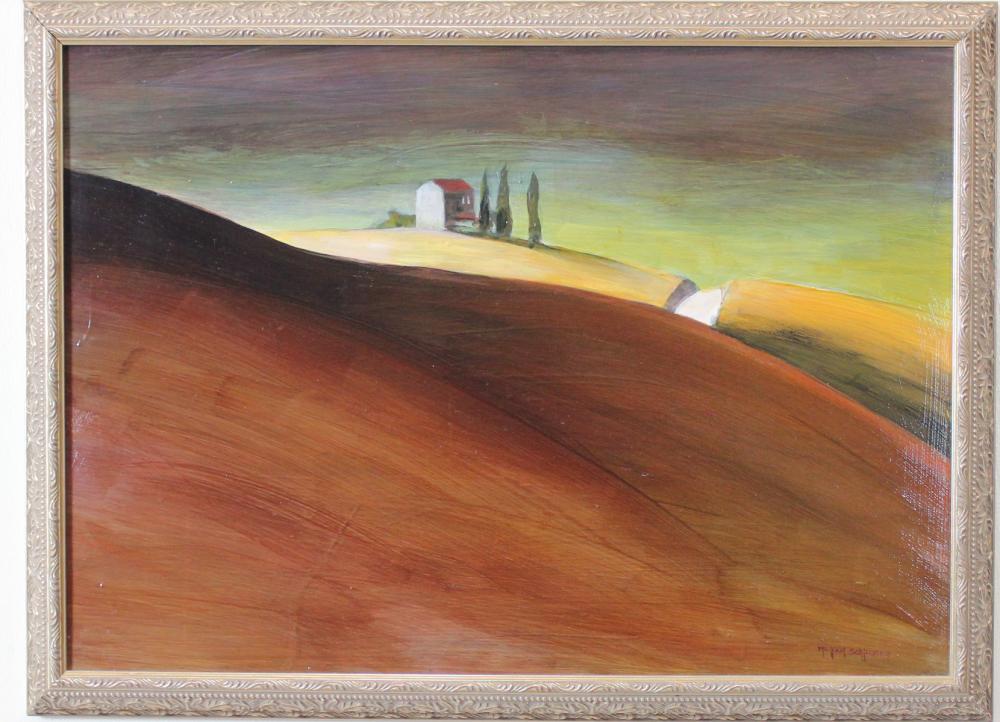 Appraisal: MICHAEL SCHLICTING Portland Oregon st century oil on board Winter