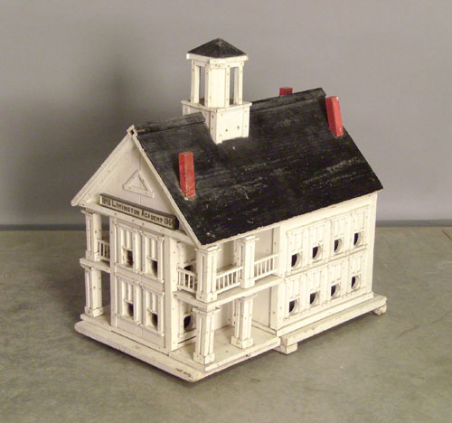 Appraisal: Bird house model of the Limington Academy dated h w