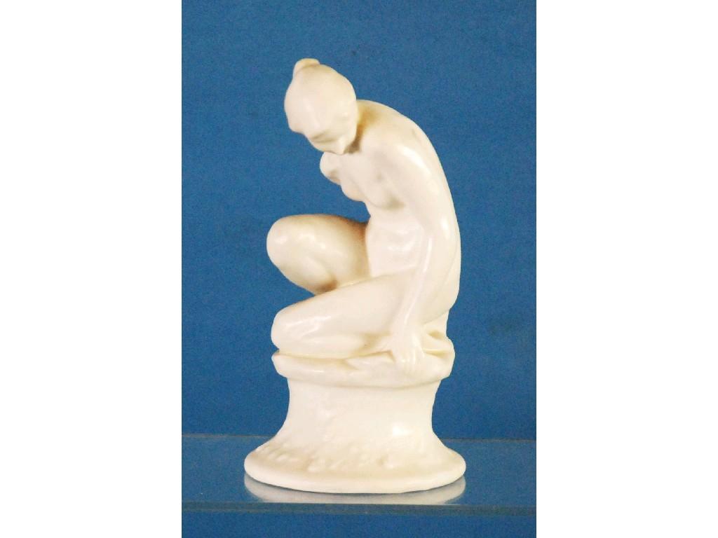 Appraisal: RARE ROYAL DOULTON CHINA FIGURE Nude on Rock HN recorded