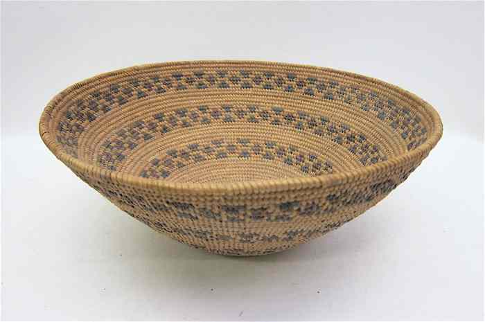 Appraisal: YOKUT CALIFORNIA INDIAN BASKET diameter '' height '' c The