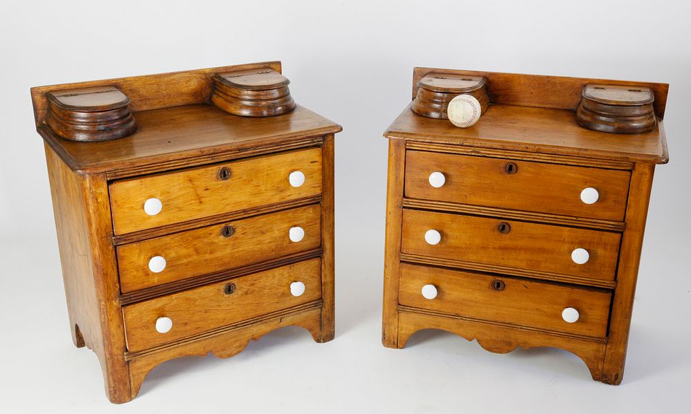 Appraisal: Pair of th Century Pine Youth Chest of Drawers Pair