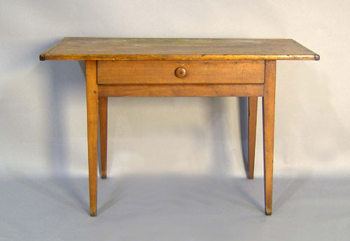 Appraisal: Country pine tavern table early th c h w