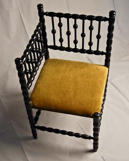 Appraisal: A th C Corner Chair diminutive size with turned supports