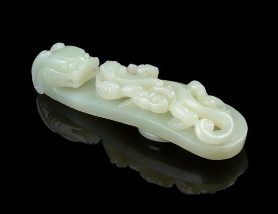 Appraisal: Sale Lot A Large Chinese Jade Belt Hook th century