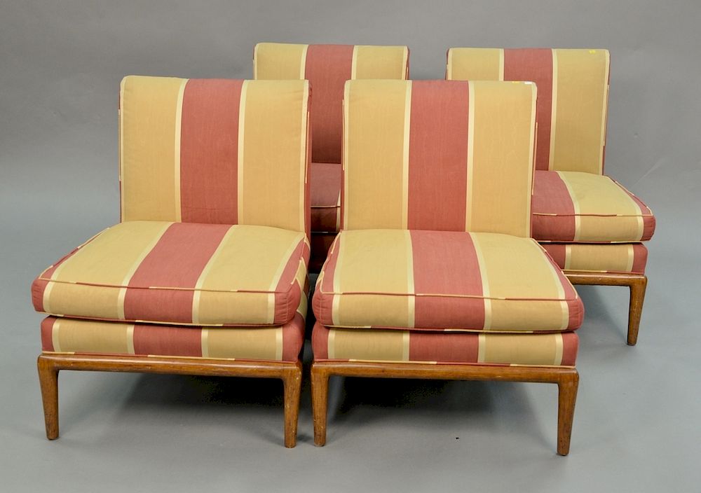 Appraisal: Four slipper chairs in the manner of Robsjohn Gibbings Four