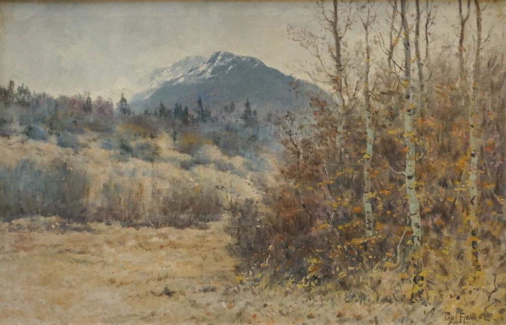 Appraisal: Paul Paulmar Fjellboe American - Western Mountain Landscape Oil on