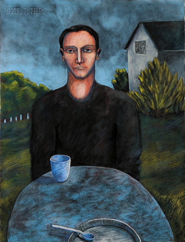 Appraisal: Gabrielle Barzaghi American b American Gothic I Unsigned identified on