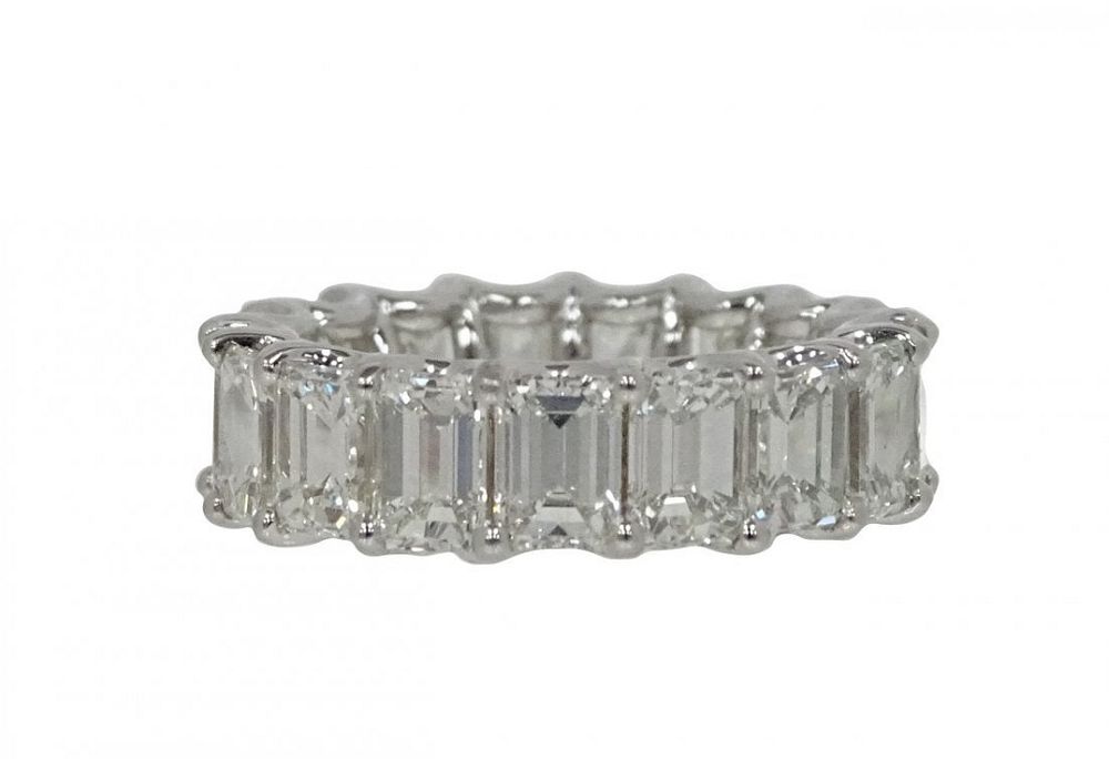 Appraisal: ct Emerald Cut Diamond Eternity Band ct Emerald Cut Diamond